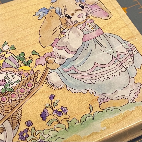 Retired Stamps Happen #80167 Cart of Easter Eggs - Picture 7 of 8